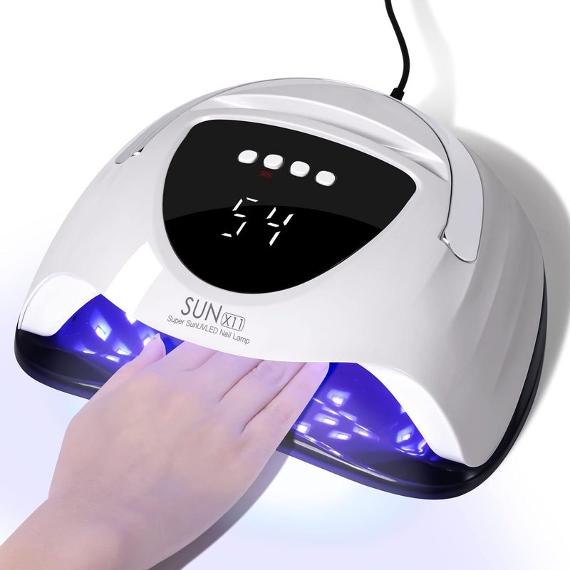 WEVILI Professional 288W UV/LED Nail Lamp with Smart Sensor, 63 LED Beads UV Light for Gel Nails, 4 Timer Settings, Portable Handle Fast Curing Gel Nail Dryer for Gel Polish, Salon & Home Use