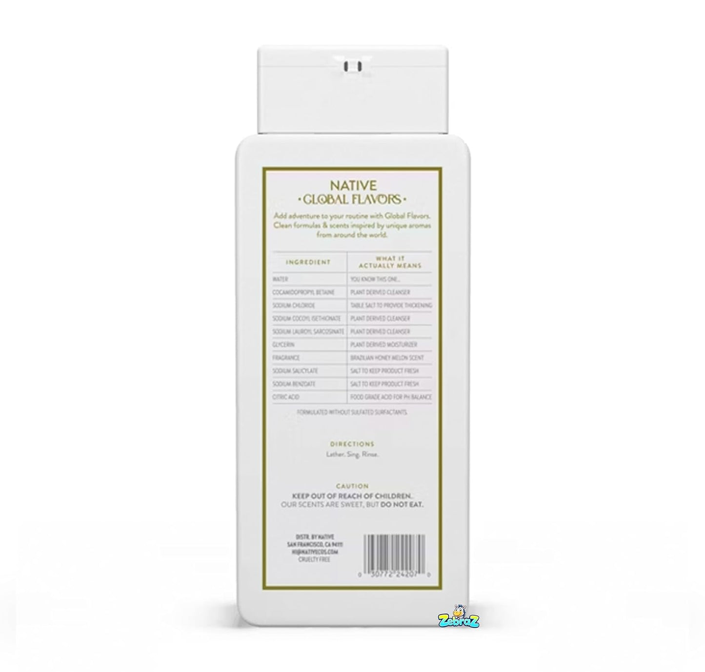 Native Passport Limited Edition Body Wash - Brazilian Honey Melon - Sulfate-Free, 18 fl oz | Pack of 2