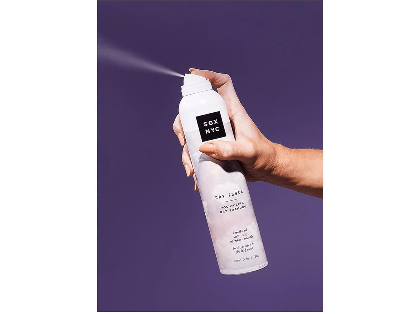 SGX NYC Dry Touch Volumizing Dry Shampoo - Paraben Free, Vegan Dry Shampoo Spray Absorbs Excess Oil - Fresh and Bouncy Hair with No Residue - 6.5 oz