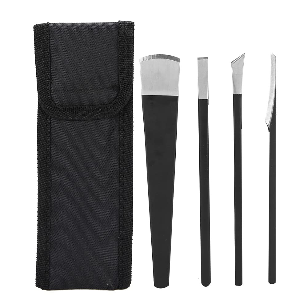 Watris Veiyi 4PCS Pedicure Knife Set, Ingrown Toenail Removal Kit, Pedicure Callus Shaver Tools, Professional Foot Scraper, Steel Foot Care for Dead Skin Corn Foot Remover Foot File Rasp (6.3in)