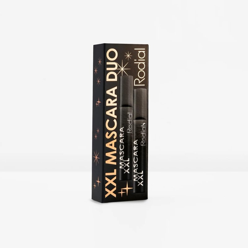 Rodial XXL Mascara Duo Kit - Holiday Gift Set With 2 Volumizing Black Mascaras, Long-Wear Conditioning Formula With Beeswax, Carnauba Wax & Collagen