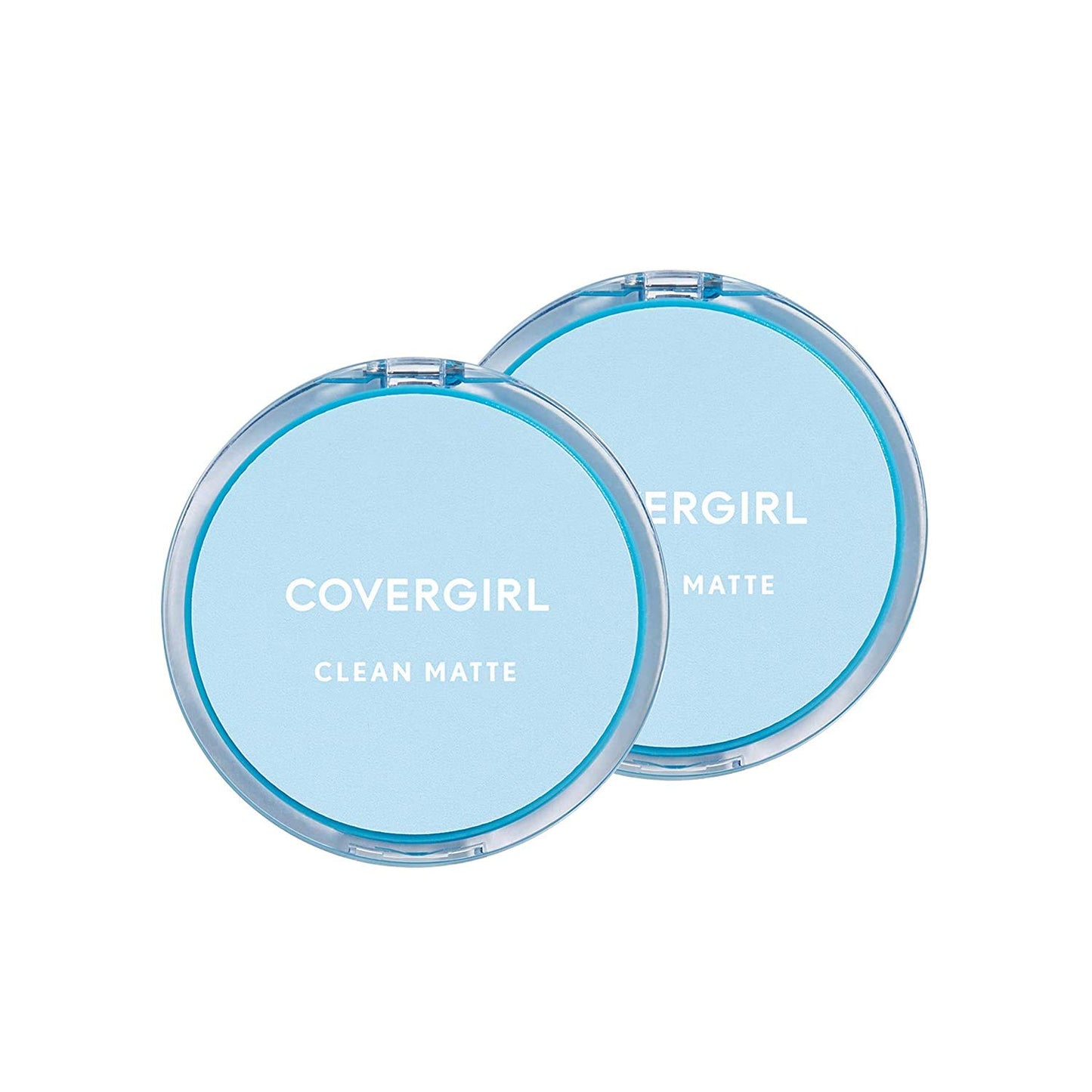 COVERGIRL Clean Matte Pressed Powder, Oil Control Powder, 1 container, .35 Fl Oz, Face Powder, Oil Free Loose Powder, Matte Finish, Lightweight, Shine Free Formula, Leaves Skin Smooth and Clean