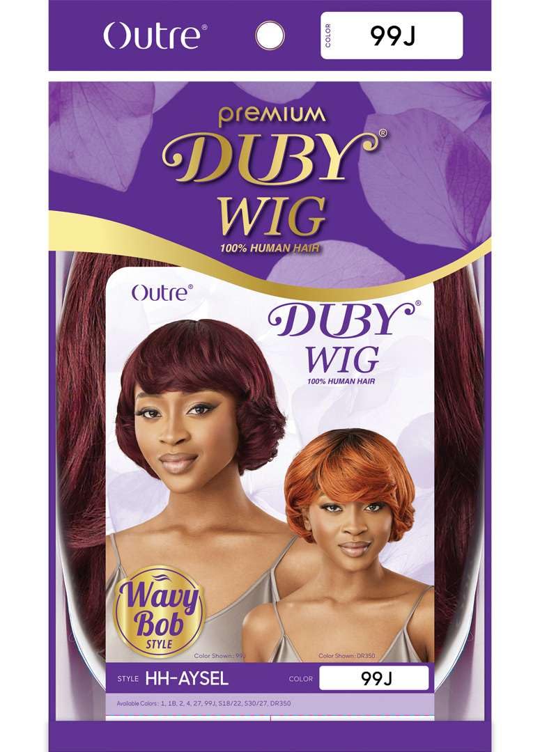 Outre Duby Wig - Human Hair - Aysel (OFF BLACK 1B)