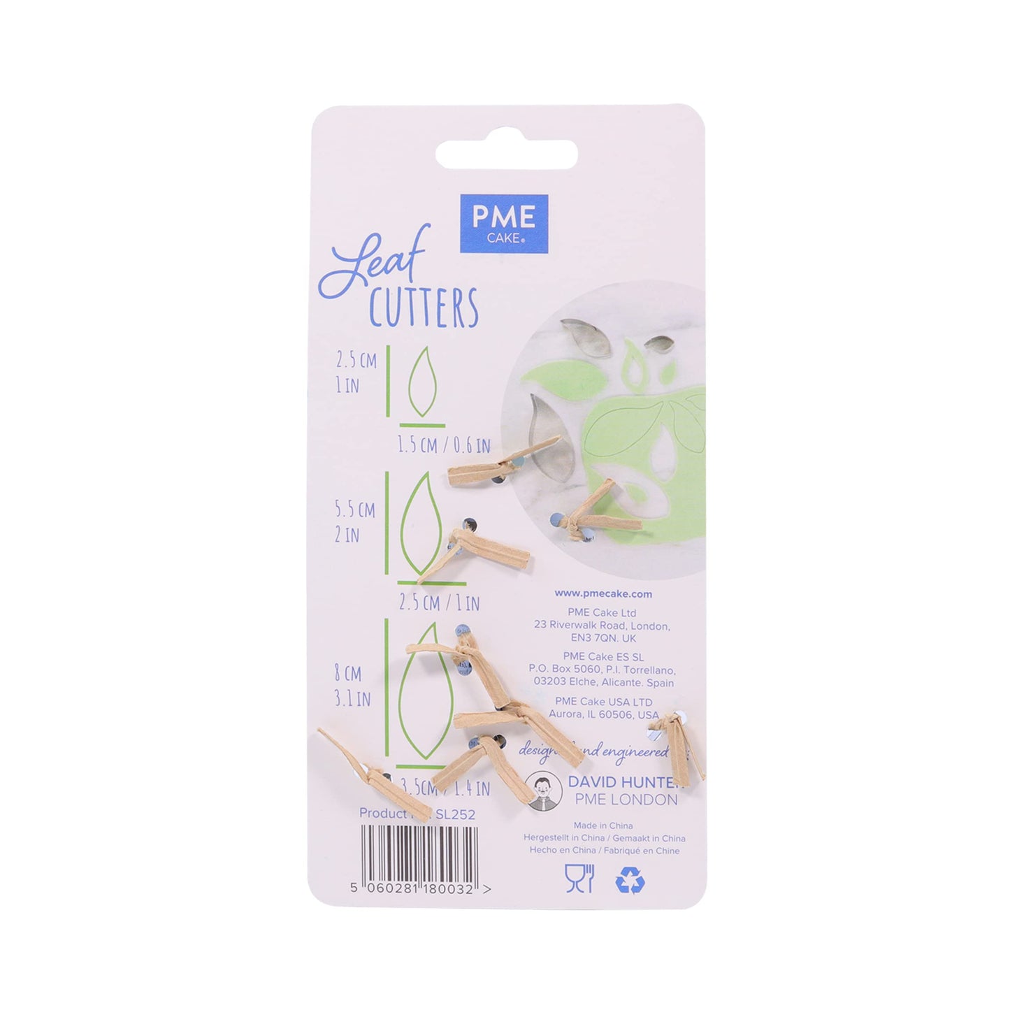 PME Stainless Steel Leaf Cutters, Set of 3