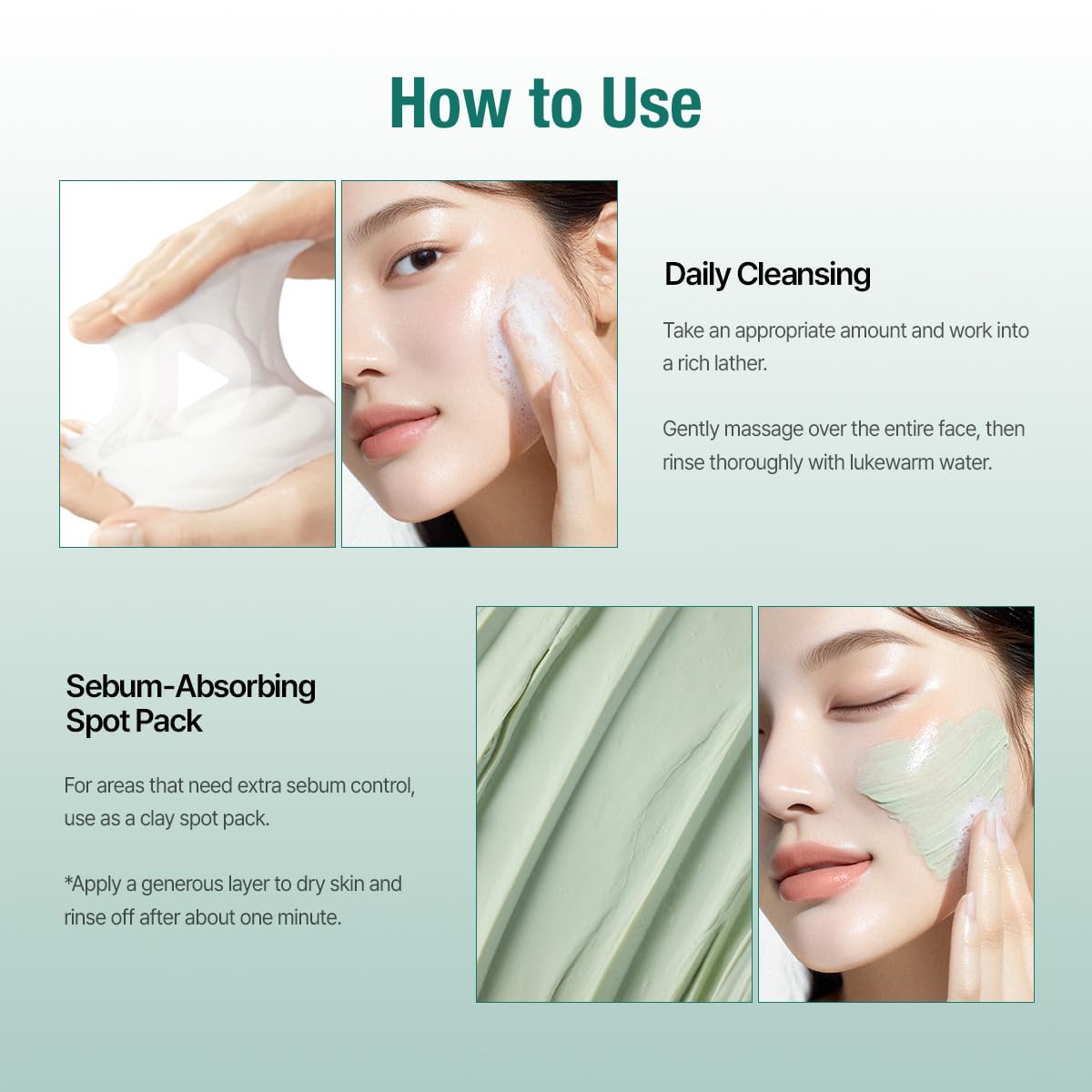 DERMATORY Salicylic™ Pore Cleansing Clay Foam | Deep Purifying for Facial Oil, Sebum, Dead Skin Cells, Whiteheads & Blackheads | Gentle Exfoliating Korean Face Wash for Sensitive | 5.07 fl. oz.