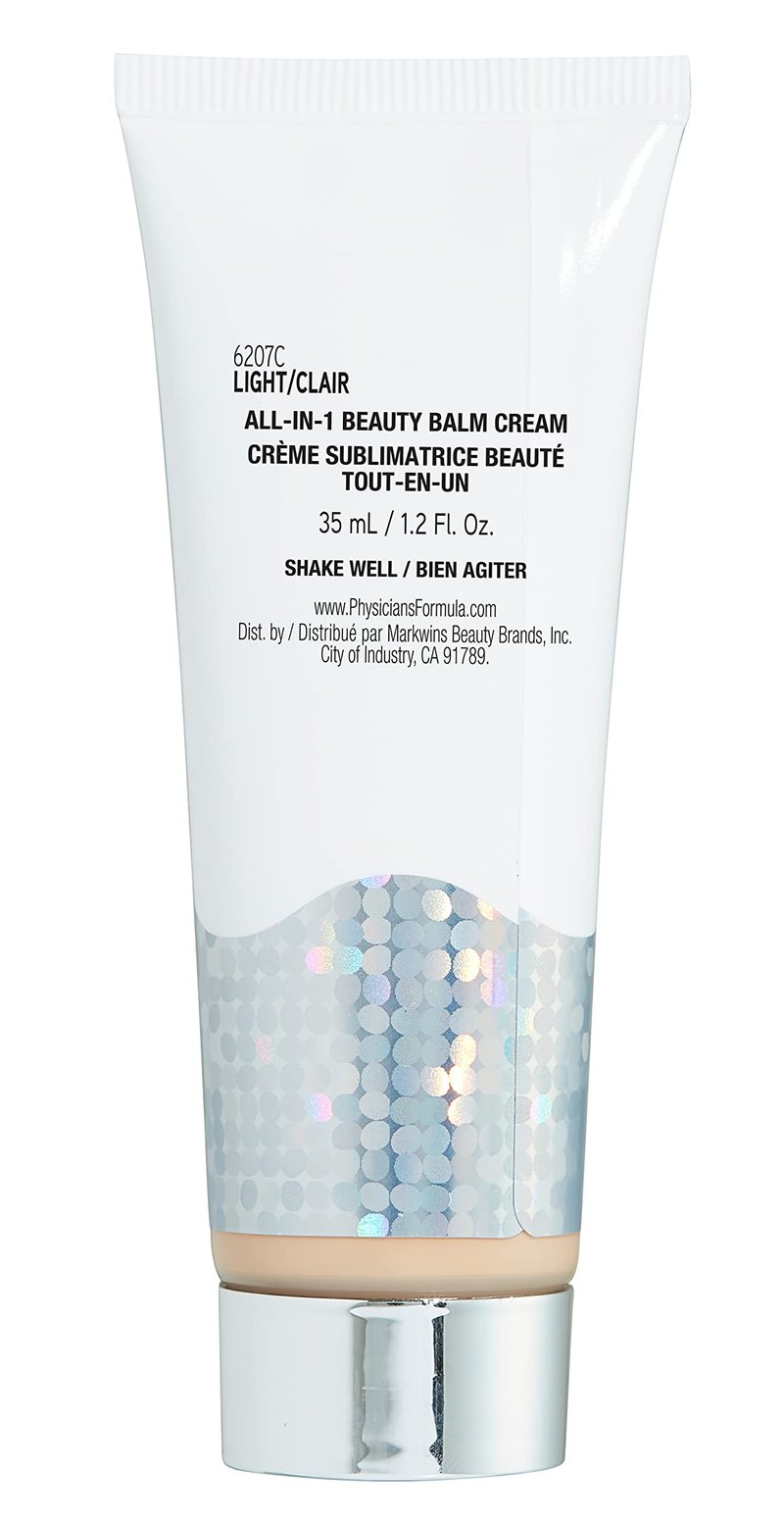 Physicians Formula Super BB Cream. All in 1 Tinted Beauty Balm Foundation Cream, Sheer Moisturizing Coverage, Cruelty free - Light