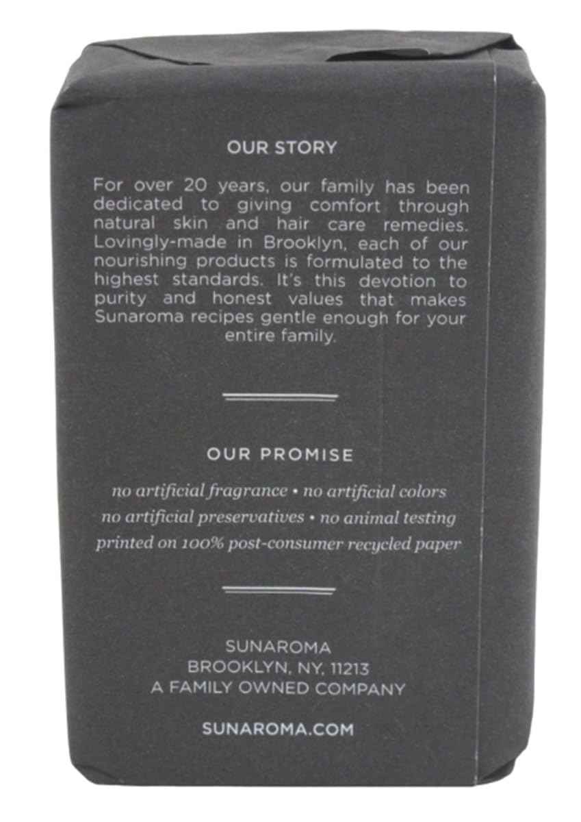 Sunaroma Soap Bar Charcoal Dead Sea Mineral Mud 8 Ounce (Pack of 3)
