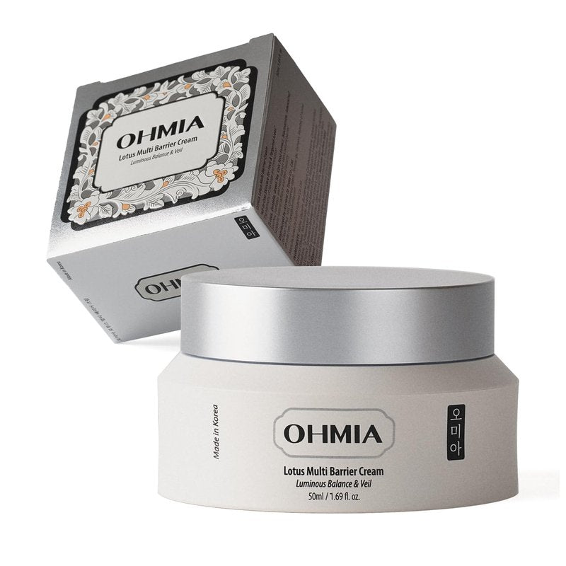 Korean Anti-Aging Face Moisturizer - Lotus Multi Barrier Cream with Niacinamide & Rice | Fragrance-Free, 1.69 fl oz