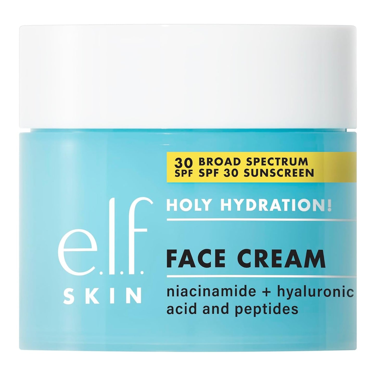 e.l.f. SKIN Mini Holy Hydration! Face Cream, Moisturizer For Nourishing & Plumping Skin, Infused With Hyaluronic Acid, Vegan & Cruelty-Free, 0.529 Oz
