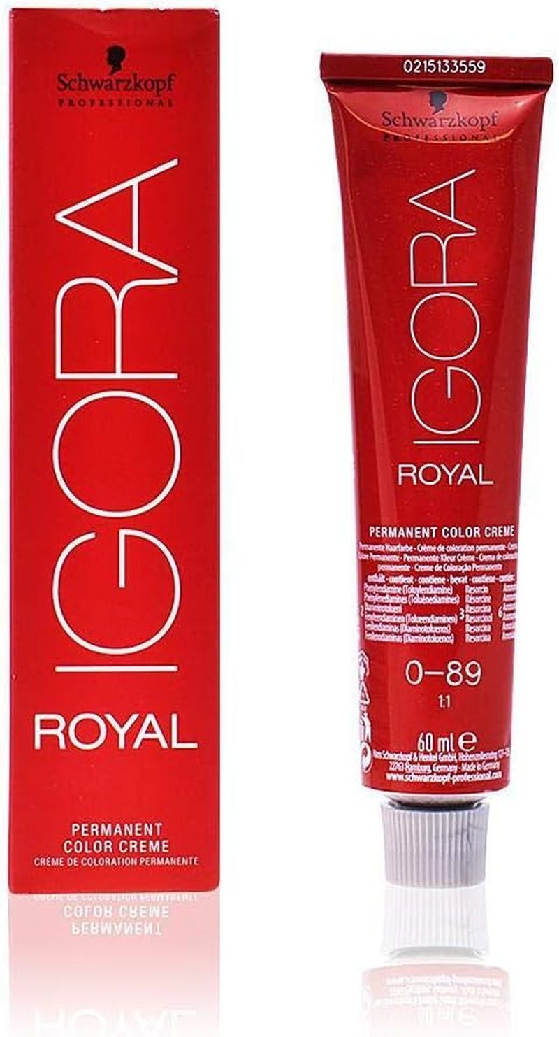 Schwarzkopf Igora Royal Hair Color - 0-89 Red Violet Concentrate | Long-Lasting Vibrant Hue