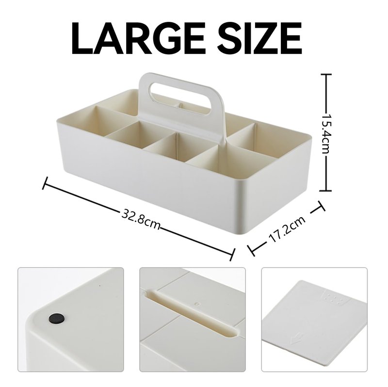 dinrgo Bath caddy for baby,Bathroom Makeup organizer Countertop with Handle,Skincare Caddy for Vanity,Storage Box,bathtub storage,Bathroom Trays,Shower Caddies,Baby Bath Toy Organizer,Desktop storage