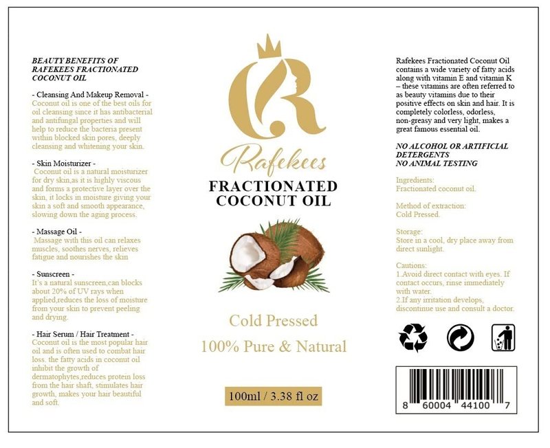 Rafekees FRACTIONATED COCONUT OIL