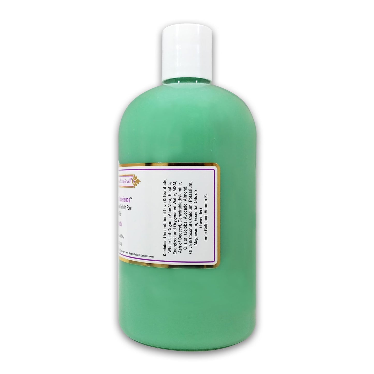 Simply Divine Botanicals Outer Body Experience Natural Foaming Cleanser for Body, Face and Hair, 16 oz (Lavender)