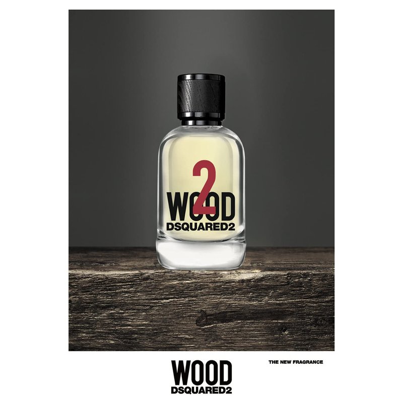 Dsquared2 Wood 2 For Unisex Eau de Toilette Spray, 3.4 Ounce