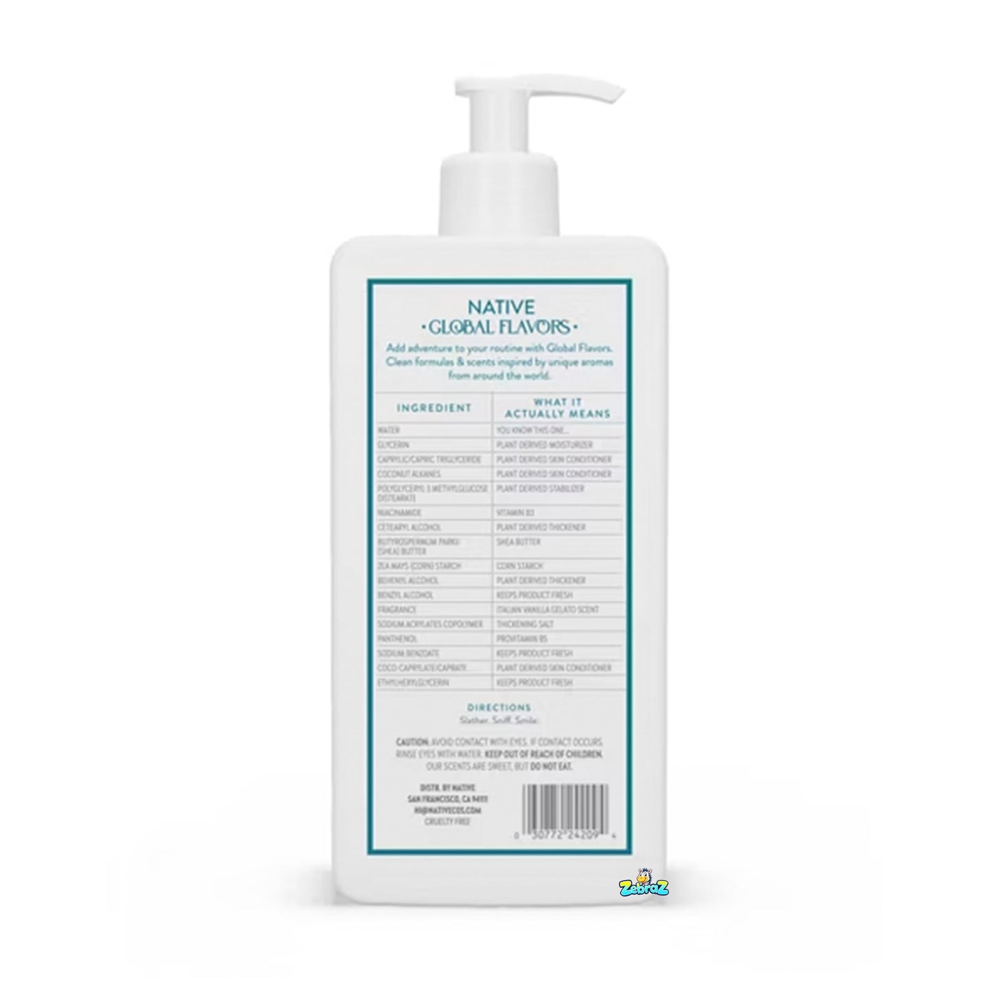 Native Limited Edition Global Flavors Hand & Body Lotion - Italian Vanilla Gelato - 16.5 fl oz - Pack Of 02