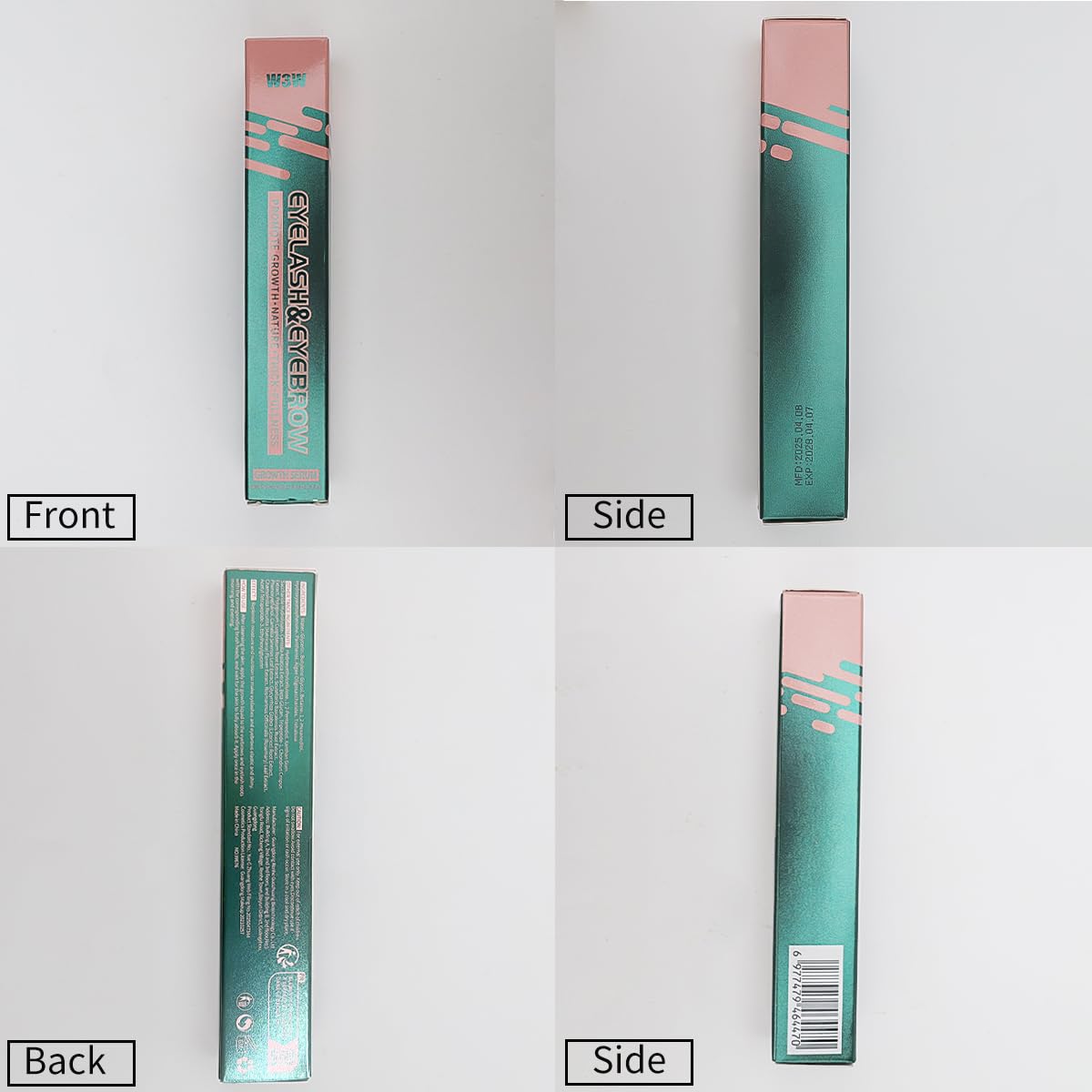 2 in 1 Eyebrow Eyelash Growth Serum,Natural Eyebrow Eyelash Serum for Longer, Fuller, and Thicker Brows Lash, eyelash and eyebrow growth serum