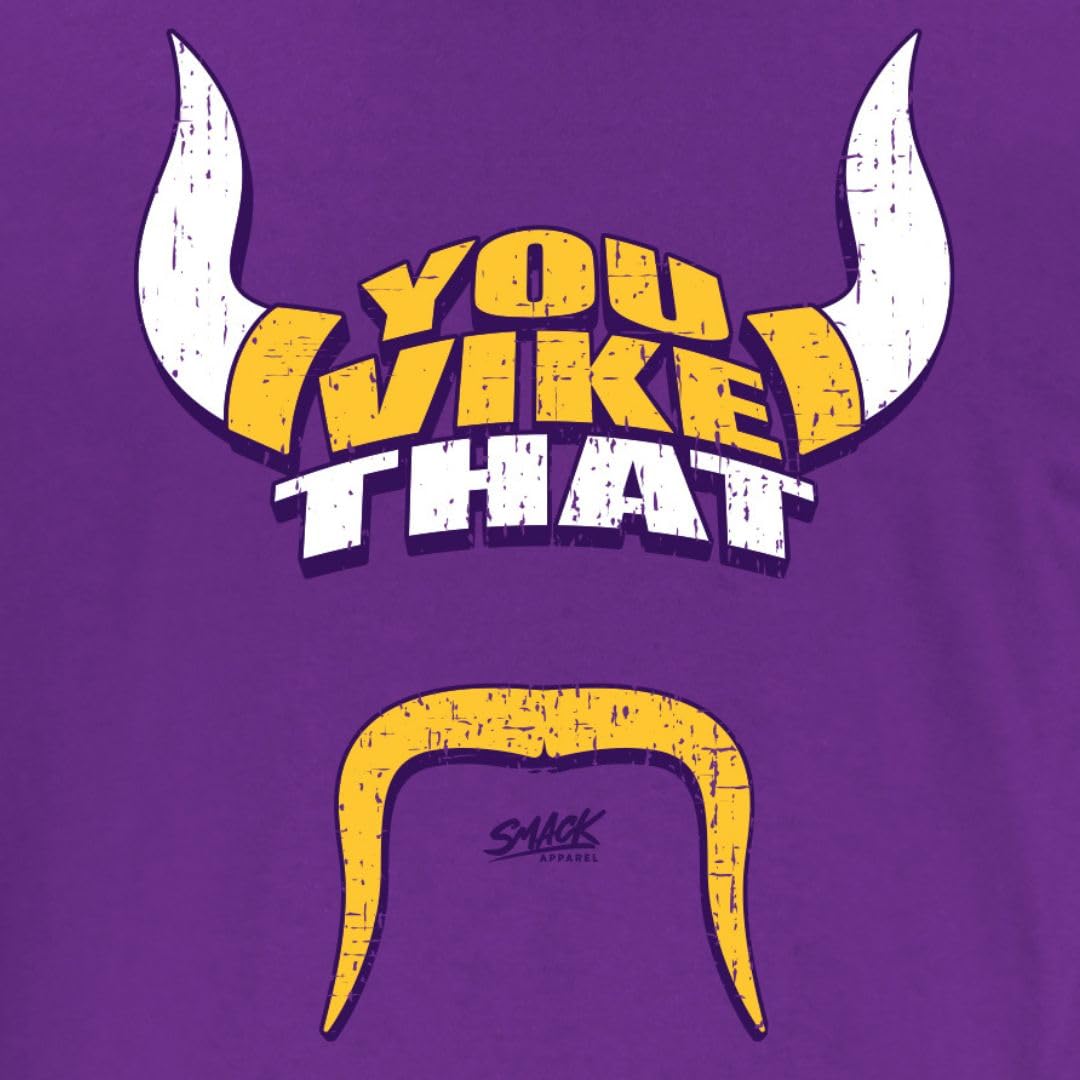 Smack Apparel You Vike That? T-Shirt for Minnesota Football Fans (SM-5XL) (Purple Long Sleeve, 4X-Large)