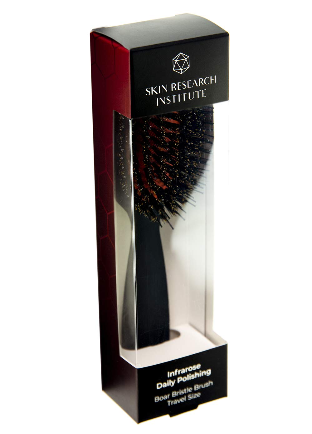 SRILabs Polish Bristle Brush – Anti-Breakage Boar & Nylon Bristles for Increased Shine, Rejuvenates Damaged Hair, Copper Ceramic Barrel, Encourages Hair Growth, Easy Grip & Ultralight (Travel)