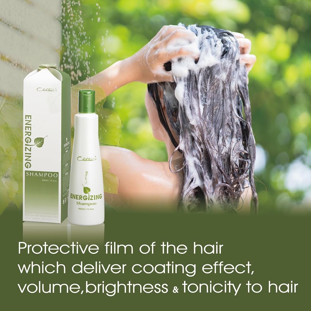 Chihtsai Energizing Shampoo - Moisturizing Formula to Eliminate Frizz & Static | 15.6oz (460ml)