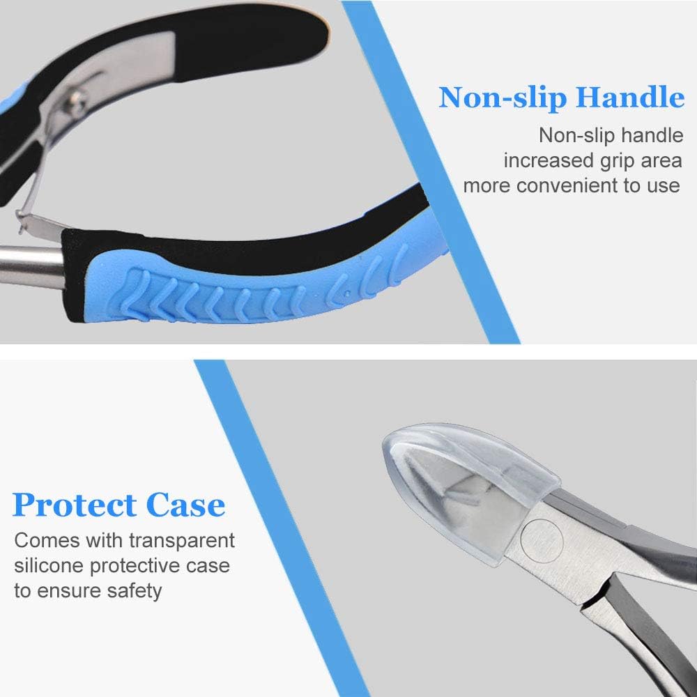 IVON Cuticle Trimmer, Non-Slip Professional Cuticle Nipper Stainless Steel Cutter