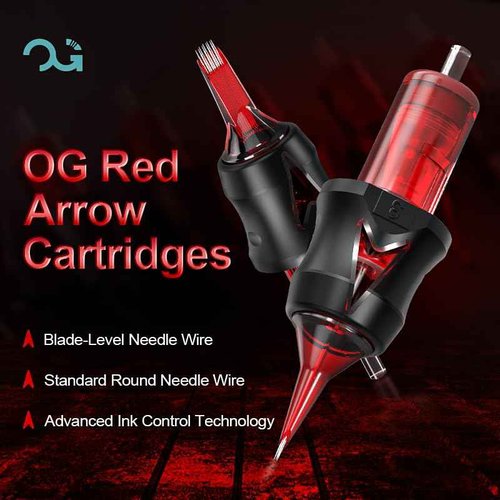 OG PRODUCE Tattoo Cartridge Needles 20Pcs Round Liner/Round Shader/Magum/Mix Bugpin Disposable Tattoo Needles Cartridge for Rotary Tattoo Machine Pen Gun (MIX)