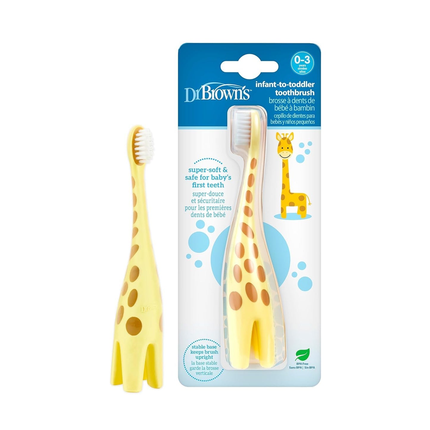 Dr. Brown's Infant-to-Toddler Toothbrush Set - 4-Pack Variety for All Ages