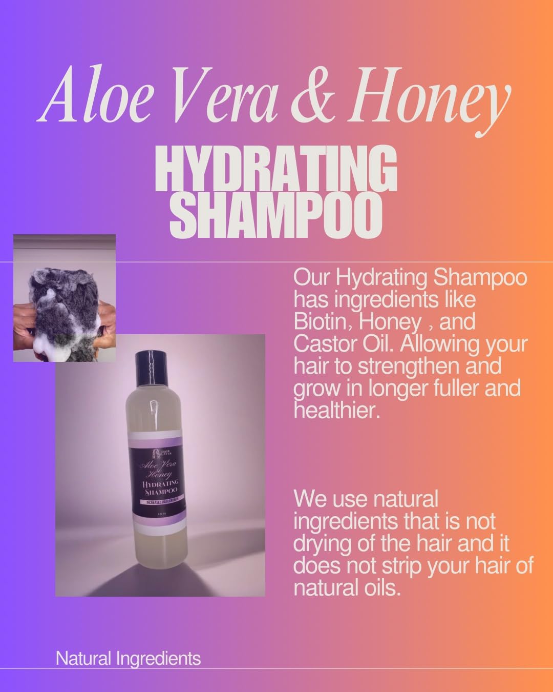 Hair Slayer Aloe Vera and Honey Hydrating Shampoo
