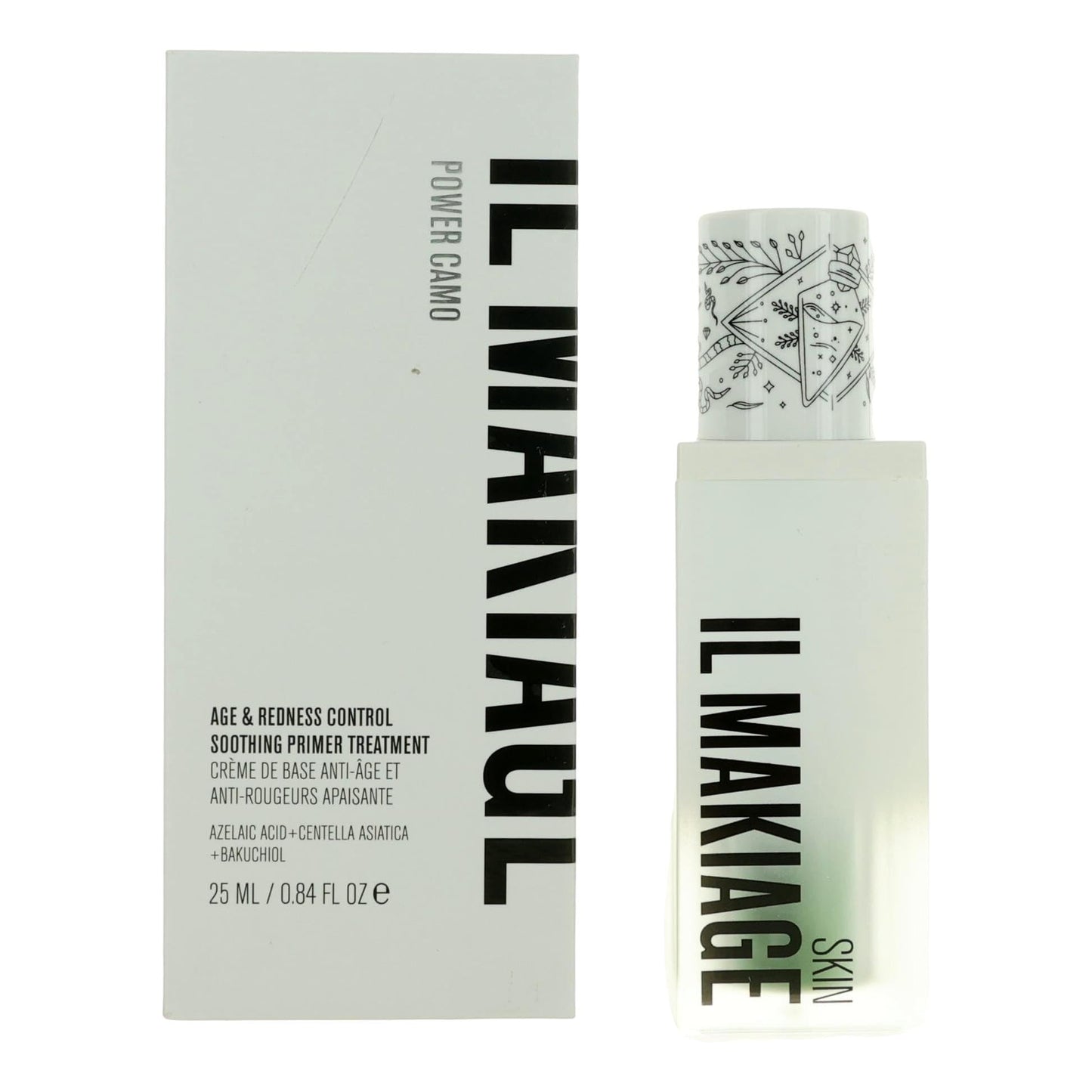 Il Makiage Power Camo Redness Defense - Age & Redness Control Soothing Primer: Green Tinted Makeup Primer that evens out skin tone and preps for makeup, enhancing your natural beauty.