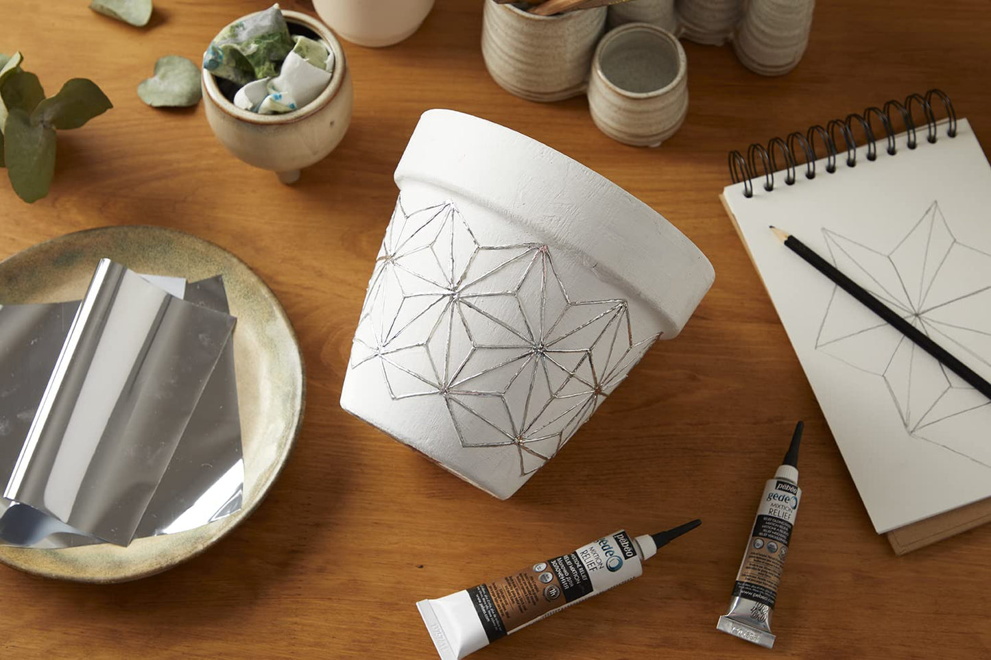 Pebeo Gedeo Mixtion Relief Gilding Paste, 37 ml Tube, Transparent