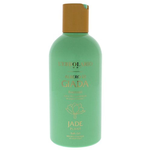 L'Erbolario Jade Plant Bath Gel - Green And Floral Fragrance - Gentle Formula - Has Effective Moisturizing And Protective Properties - Suitable For Even The Most Delicate Skin - Paraben Free - 8.4 Oz