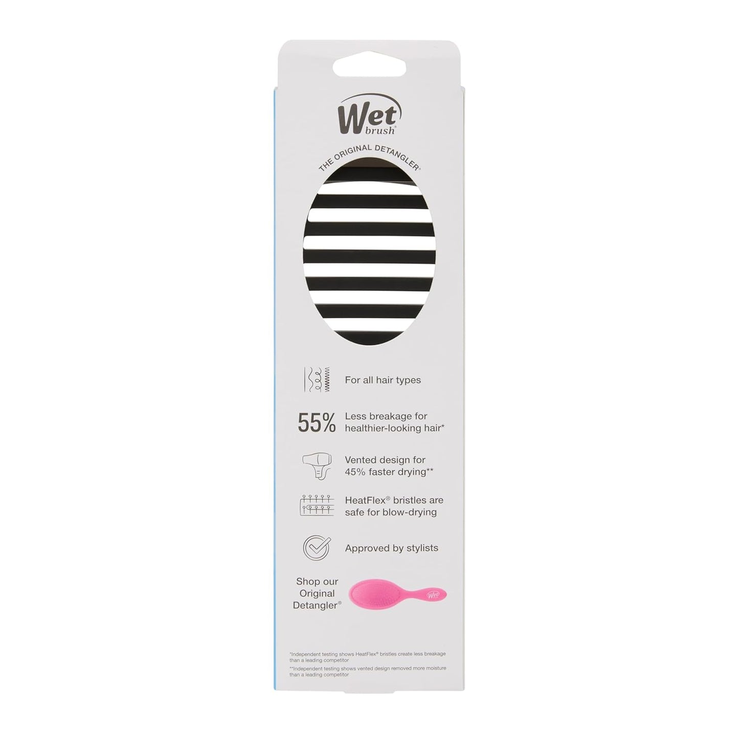 Wet Brush Speed Dry Hair Brush - Pink - Vented Design and Ultra Soft HeatFlex Bristles Are Blow Dry Safe With Ergonomic Handle Manages Tangle and Uncontrollable Hair - Pain-Free
