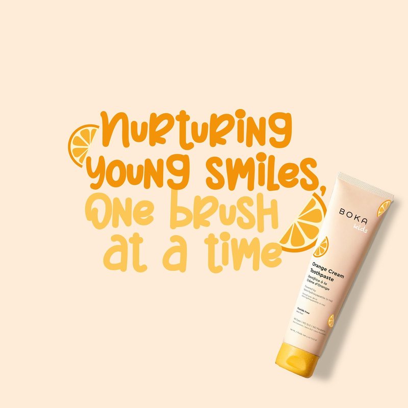 Boka Fluoride Free Toothpaste Nano Hydroxyapatite Toothpaste - Orange Cream Flavor, 4 oz 1Pk