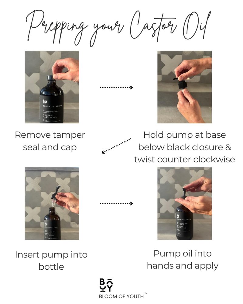 100% Pure Cold Pressed Organic Castor Oil, Glass Bottle 16oz | Hexane Free, Unrefined, USDA Certified | For Hair, Skincare, Castor Oil Pack, Face, Joints, Carrier Oil, Eyelashes, Eyebrows