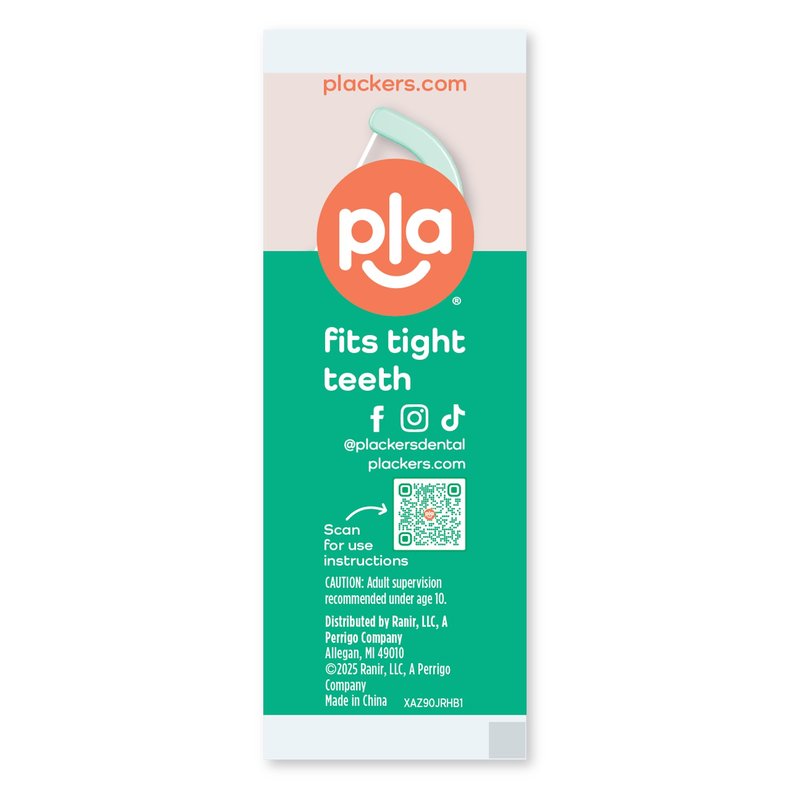 Plackers® Micro Line® Floss Picks - Intense Mint, Floss Fiber Made Without PTFE, 500 Count