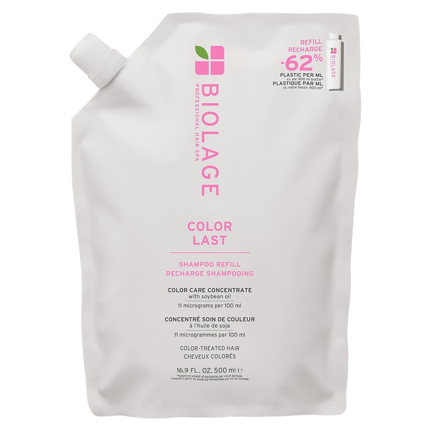 Biolage Color Last Shampoo - For Color-Treated Hair, Nourishes, Strengthens, Hydrates, Soybean Oil & Stearic Acid, Paraben & Mineral Oil-Free, Vegan, Packaging May Vary