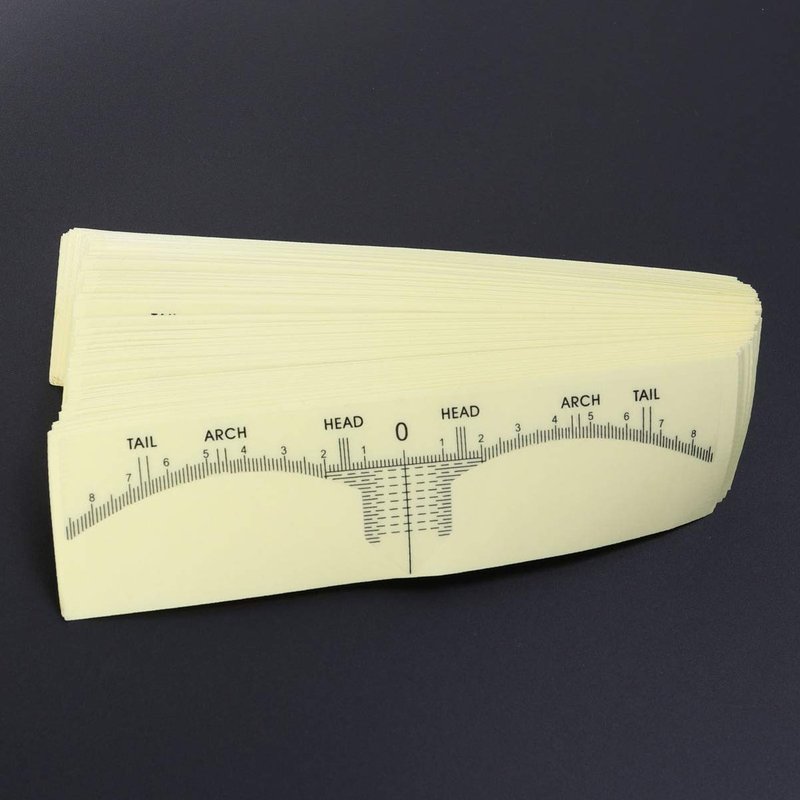 100 pcs Disposable Eyebrow Ruler Sticker Eyebrow Shaping Tools for Makeup Measurement Tattoo Supplies