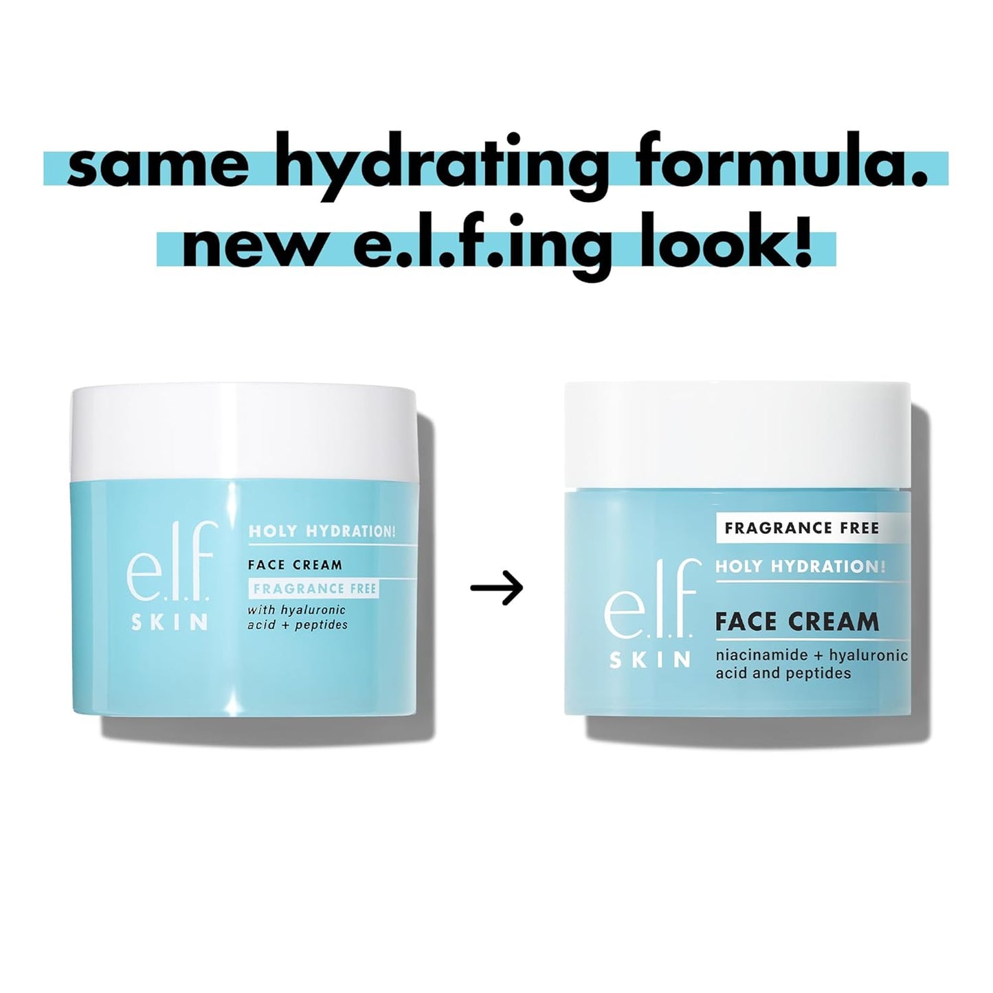 e.l.f. SKIN Mini Holy Hydration! Face Cream, Moisturizer For Nourishing & Plumping Skin, Infused With Hyaluronic Acid, Vegan & Cruelty-Free, 0.529 Oz