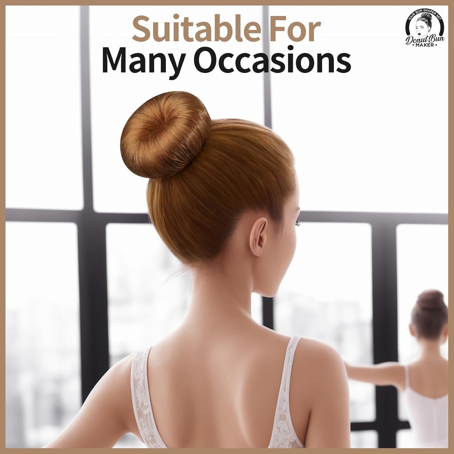 Teenitor Hair Donut, Hair Bun Maker, Black(Extra-large, Large, Medium and Small)