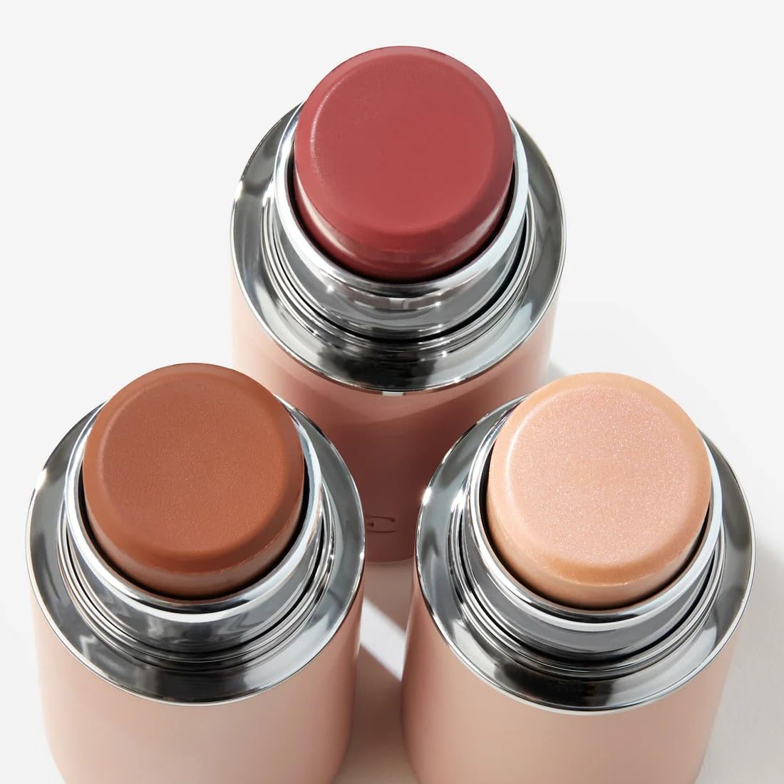 EarthsCure Glow Trio - 3 Piece Set: Bronzer, Blush, and Highlighter. Buildable Cream Sticks For a Luminous, Natural, and Youthful Look