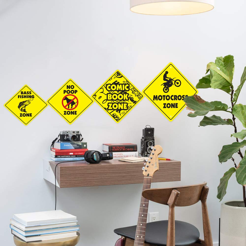 Braxton's Room Sign Crossing Zone Xing | Indoor/Outdoor | 12" Tall Kids Bedroom Decor Door Children's Name boy Girl
