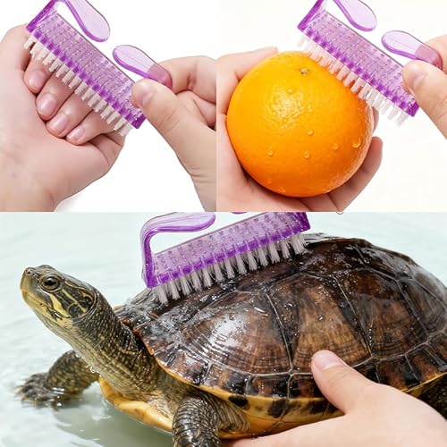 Handle Grip Nail Brush 4 Pack Nail Brushes Scrub Brush for Toes and Nails Hand Fingernail Cleaner Scrubbing Men Women