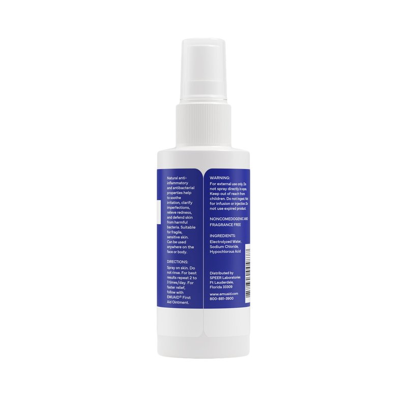 emuaid Clear + Repair Hypochlorous Acid Skin Spray, Hydrating Face and Mist Protection, Multi-Use Care for Sensitive Skin, Travel Size, 1 Pack