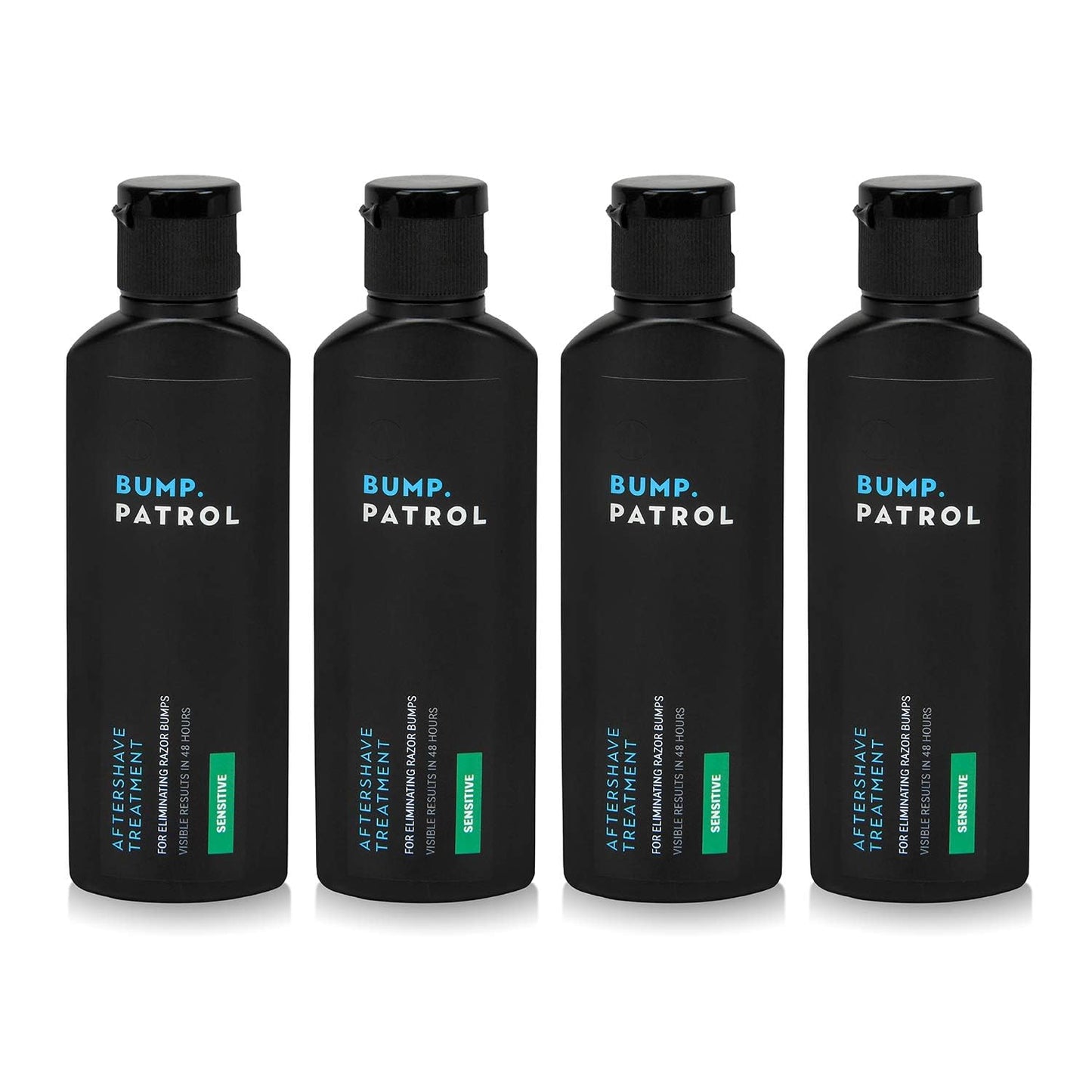 Bump Patrol Sensitive Strength Aftershave Treatment Serum – Razor Bump Stopper and Ingrown Hair Treatment for Men and Women, Alcohol Free Ingrown Hair Serum for Sensitive Skin 2 oz (Pack of 4)