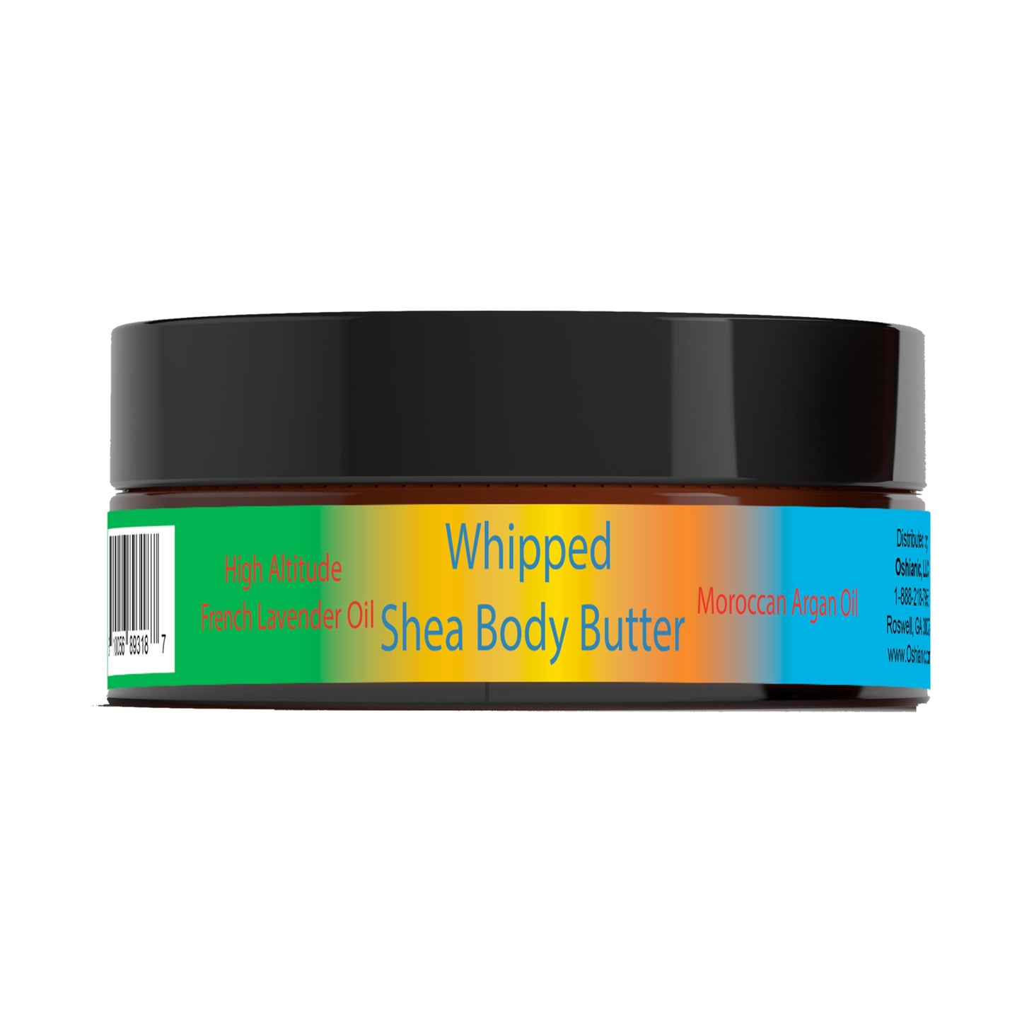 Oshianic Whipped Shea Body Butter with French Lavender and Moroccan Argan Oil, 8 fl oz