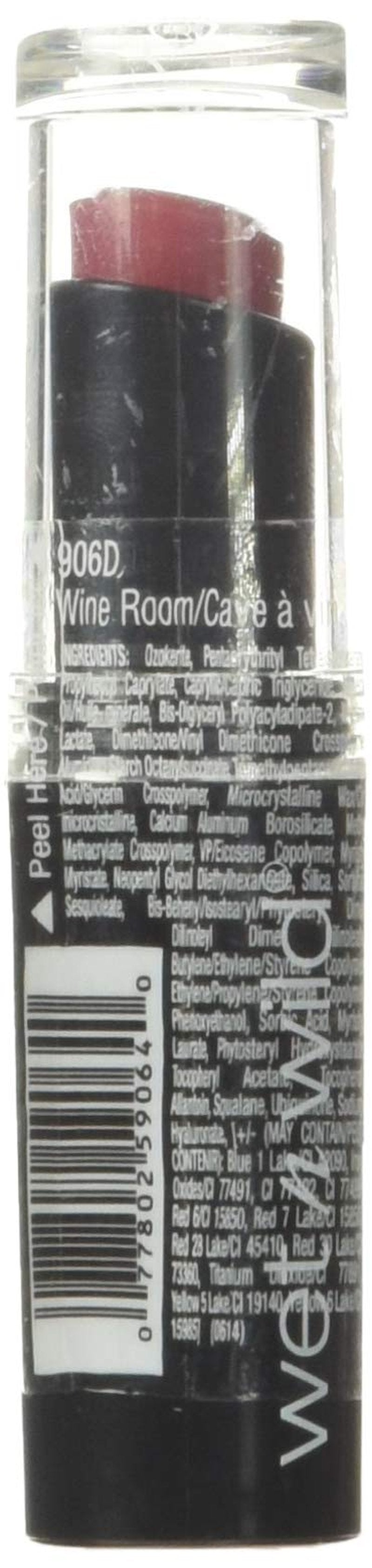 Wet N Wild Mega Last Lip Color - # 906d Wine Room By Wet N Wild for Women - 0.11 Oz Lipstick, 0.11 Oz