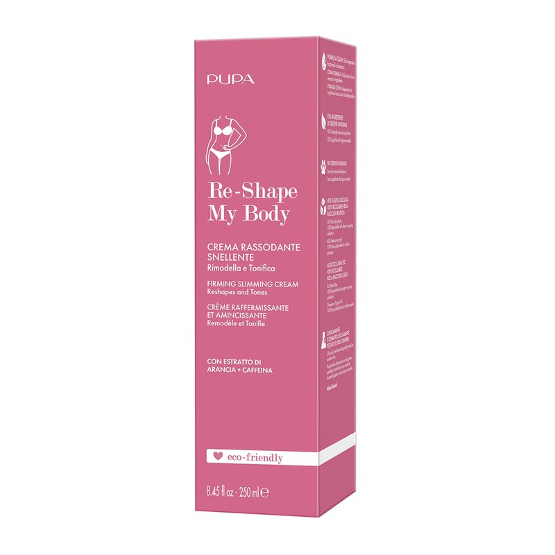 PUPA Milano Re-Shape My Body Firming Slimming Cream - Body Lotion - Promotes Skin Firmness - Fast Absorption - Improves Skin Tone - Fresh And Lightweight Texture - Dermatologically Tested - 8.4 Oz