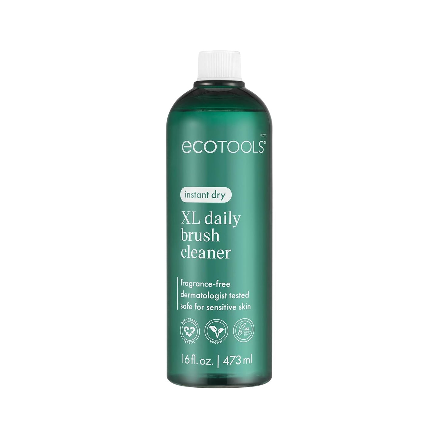 EcoTools Daily Makeup Brush Cleanser Spray, Quick Drying, Fragrance Free & Dermatologist Tested, Travel Size, TSA Approved, Cruelty-Free & Vegan 3 fl oz./89 ml. Bottle