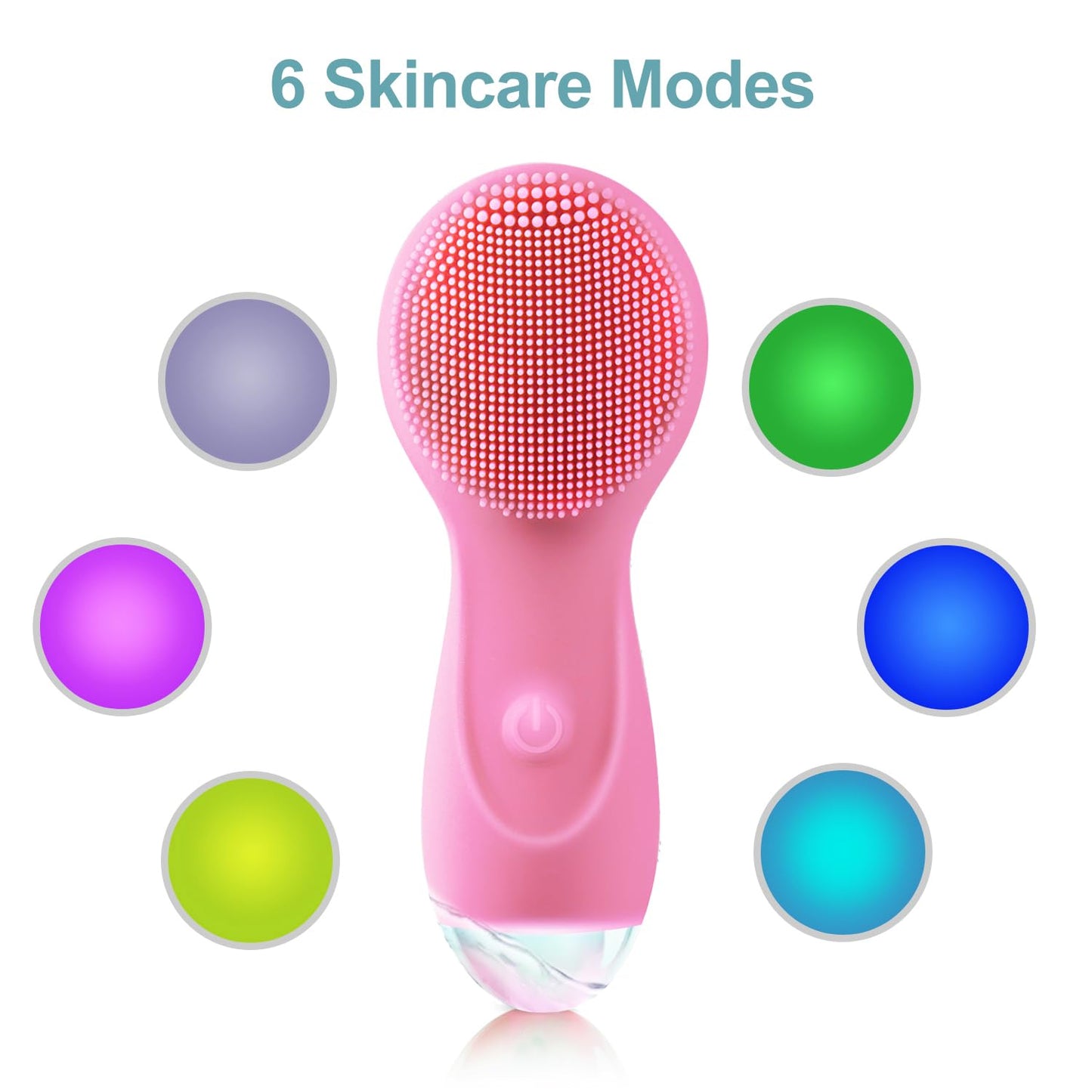 XYZHYAN Facial Massager, Facial Cleansing Brush, Waterproof Rechargeable Portable Powerful Massage Cleaning ultrasonic face Washer, Facial Cleansing Tool, Suitable for Ladies Facial Exfoliation.
