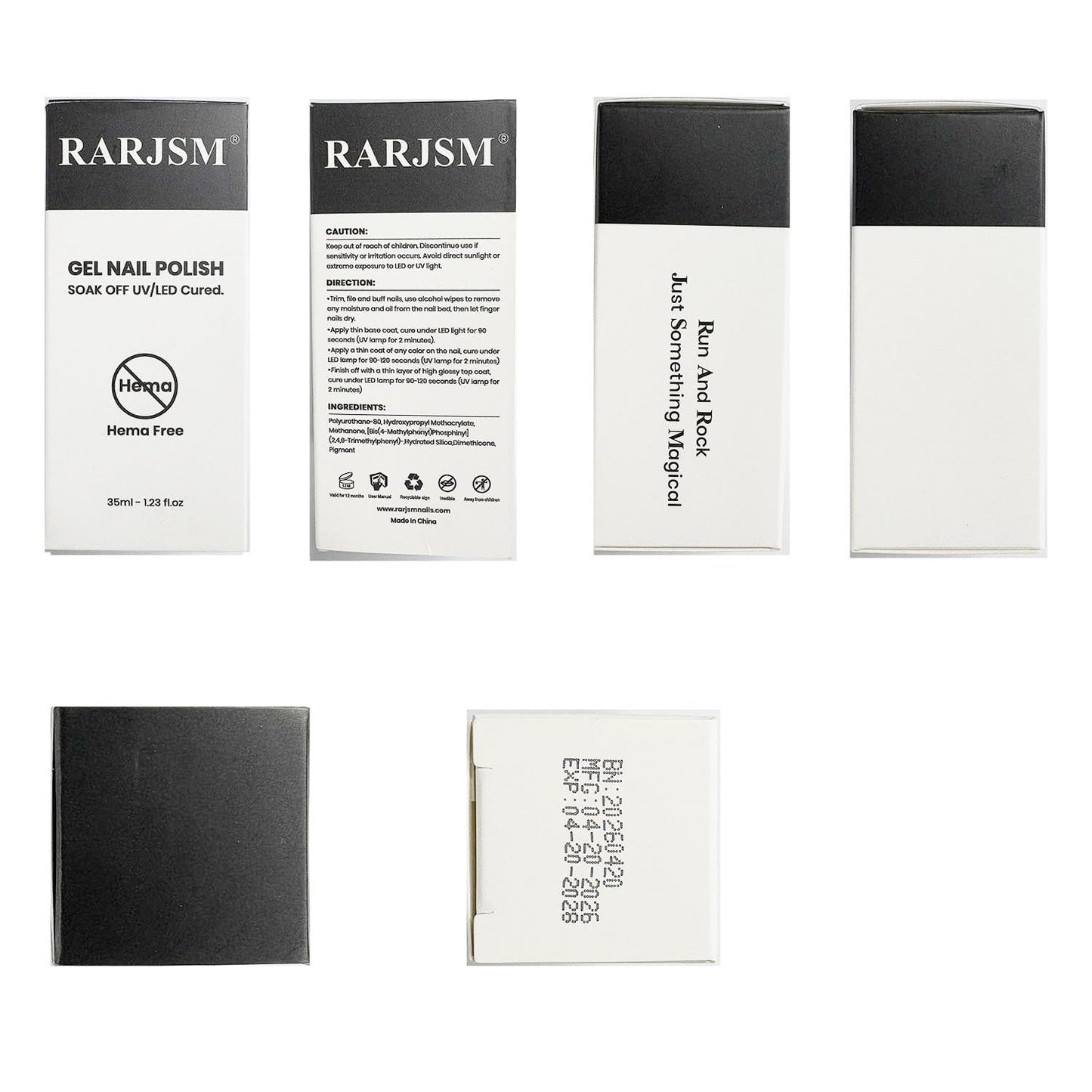 RARJSM No Hema Top Coat Gel Nail Polish 35ml No Wipe Clear Glossy Mirror Shine Long Lasting Top Gel Polish Big Capacity Soak Off Single Bottle LED UV Curing Requires for Home Salon Manicure