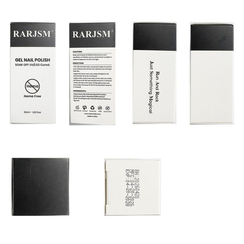 RARJSM No Hema Top Coat Gel Nail Polish 35ml No Wipe Clear Glossy Mirror Shine Long Lasting Top Gel Polish Big Capacity Soak Off Single Bottle LED UV Curing Requires for Home Salon Manicure